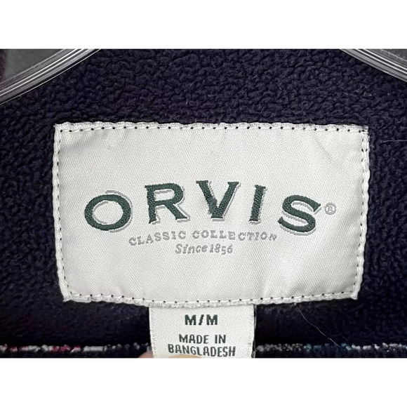 Orvis Women's Pinnacle Shacket Plaid Flannel M Snap Button Up Shirt Fleece Lined - Picture 6 of 8